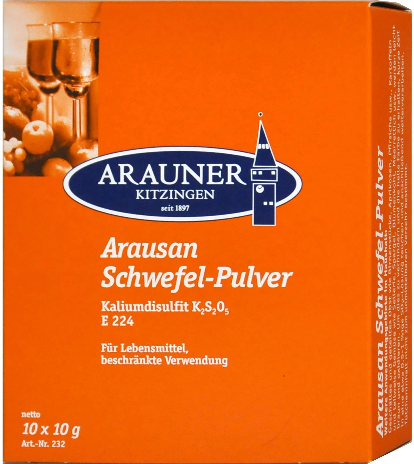 Arausan Schwefel-Pulver (10 X 10g) - 100 G 1 Arausan Schwefel-Pulver (10 X 10g) - 100 G
