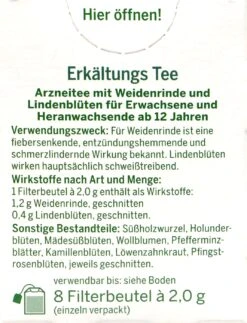 Bad Heilbrunner Erkältungstee - 8 Beutel -Compo-Laden Bad20Heilbrunner20Erkaeltungstee 75617 H01