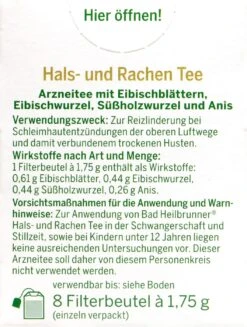 Bad Heilbrunner Hals- Und Rachentee - 8 Beutel -Compo-Laden Bad20Heilbrunner20Hals 20und20Rachentee 75125 H01