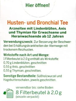 Bad Heilbrunner Husten- Und Bronchialtee - 8 Beutel -Compo-Laden Bad20Heilbrunner20Husten 20und20Bronchialtee 75122 H01