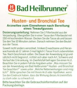 Bad Heilbrunner Husten- Und Bronchialtee - 8 Beutel -Compo-Laden Bad20Heilbrunner20Husten 20und20Bronchialtee 75122 L01