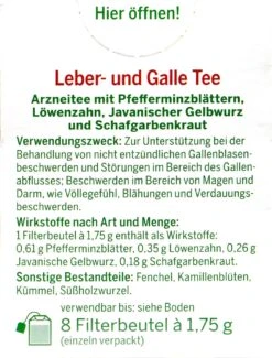Bad Heilbrunner Leber- Und Galletee - 8 Beutel 6 Bad Heilbrunner Leber- Und Galletee - 8 Beutel -Compo-Laden Bad20Heilbrunner20Leber 20und20Galletee20 75112 H01