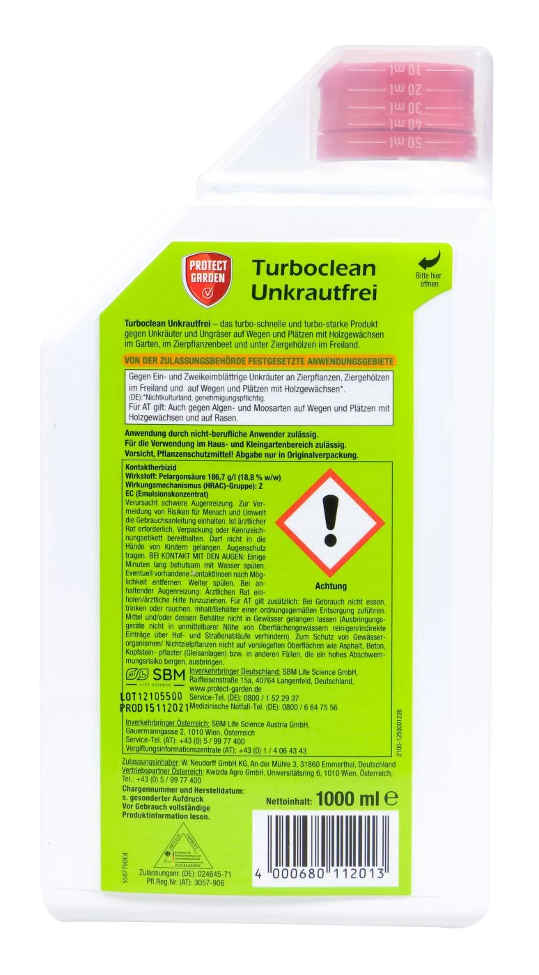 Protect Garden Turboclean Unkrautfrei - 1 L 2 Protect Garden Turboclean Unkrautfrei - 1 L – Bild 2