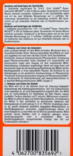 Celaflor Rasen-Unkrautfrei Weedex - 100 Ml -Compo-Laden Celaflor20Rasen Unkrautfrei20Weedex 32617 L01