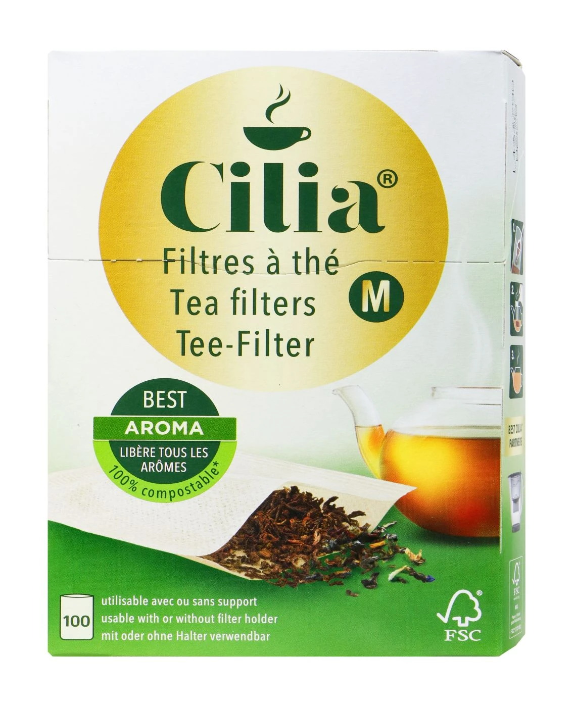 Cilia Teefilter - 100 Stück 1 Cilia Teefilter - 100 Stück