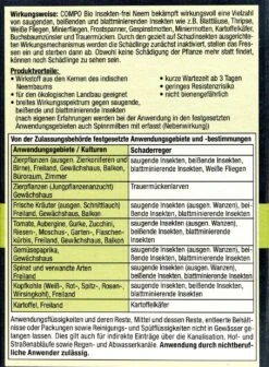 Compo Bio Insekten-frei Neem - 30 Ml -Compo-Laden Compo20Bio20Insekten frei20Neem 31224 H01