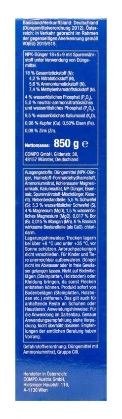 Compo Buchsbaum Langzeit-Dünger - 0,85 Kg 7 Compo Buchsbaum Langzeit-Dünger - 0,85 Kg -Compo-Laden Compo20Buchsbaumduenger 31809 R01