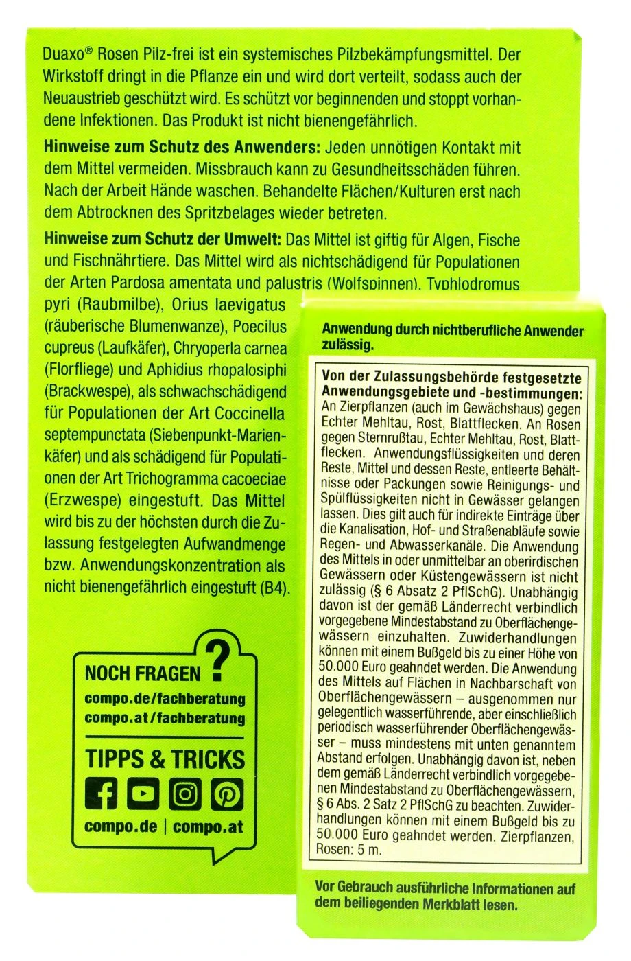 Compo Duaxo Rosen Pilz-frei Für Alle Zierpflanzen - 10 Ml 2 Compo Duaxo Rosen Pilz-frei Für Alle Zierpflanzen - 10 Ml – Bild 2