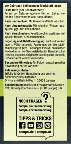 Compo Bio Insekten-frei Neem - 75 Ml -Compo-Laden Compo20Insektenfrei20Neem 31226 L01