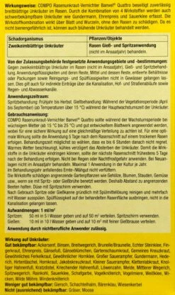 Compo Rasenunkrautvernichter Banvel Quattro - 400 Ml 7 Compo Rasenunkrautvernichter Banvel Quattro - 400 Ml -Compo-Laden Compo20Rasenunkrautvernichter20Banvel20Quattro 33430 H01