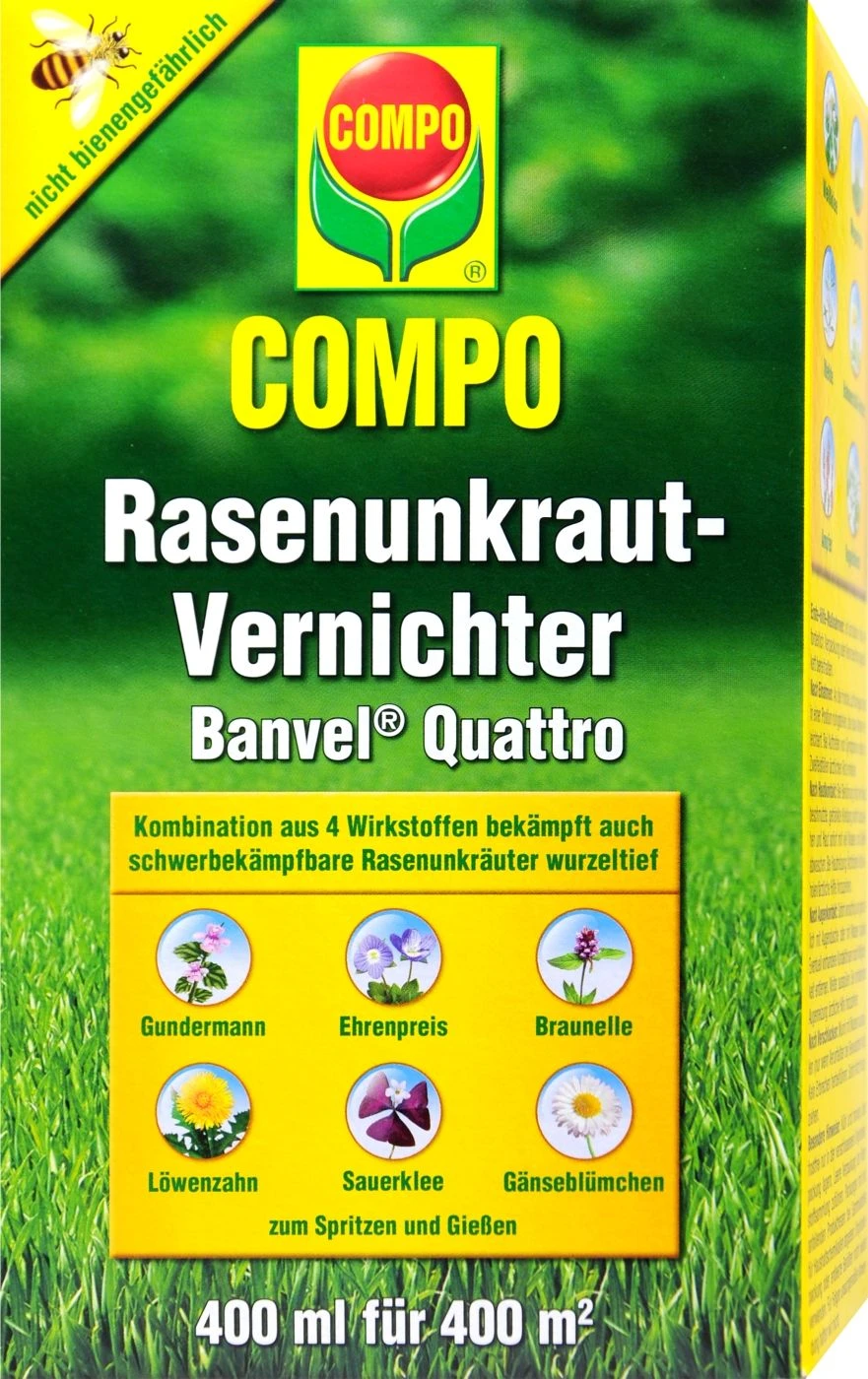 Compo Rasenunkrautvernichter Banvel Quattro - 400 Ml 1 Compo Rasenunkrautvernichter Banvel Quattro - 400 Ml