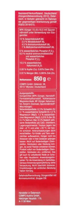 Compo Rosen Langzeit-Dünger - 0,85 Kg 7 Compo Rosen Langzeit-Dünger - 0,85 Kg -Compo-Laden Compo20Rosenduenger 31829 R01