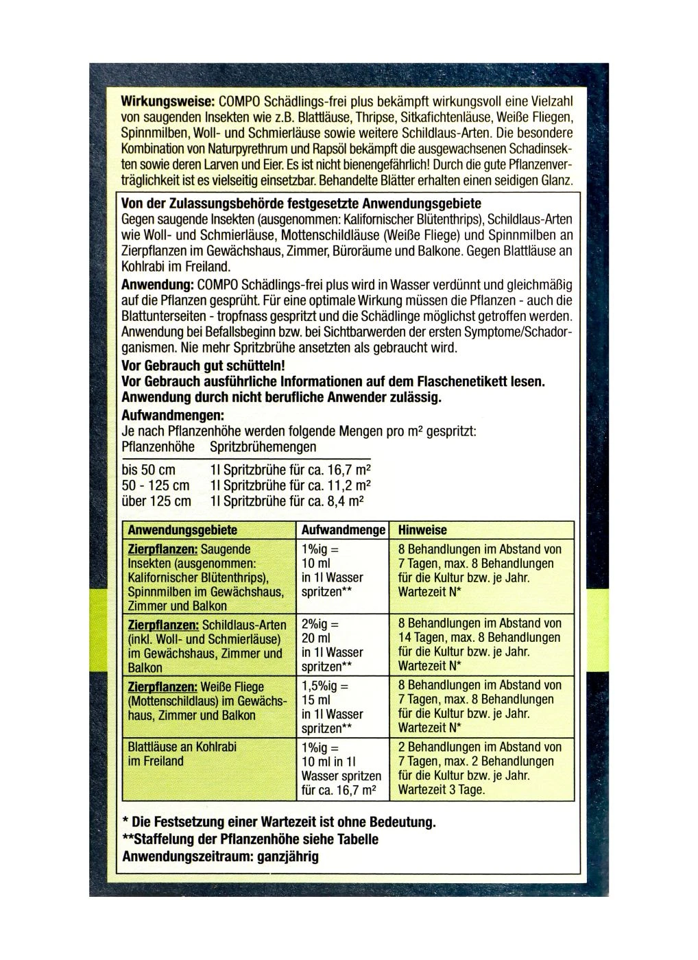 Compo Schädlings-frei Plus - 100 Ml 3 Compo Schädlings-frei Plus - 100 Ml – Bild 3