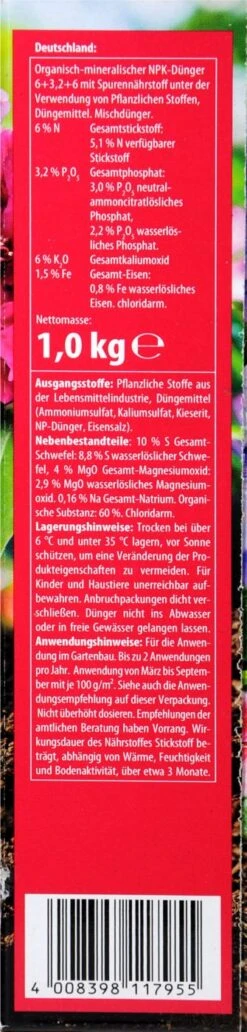 Compo Spezialdünger Rhodo- Und Hortensien Vital - 1 Kg -Compo-Laden Compo20Spezialduenger20Rhodo 20und20Horstensien20Vital 31830 R01