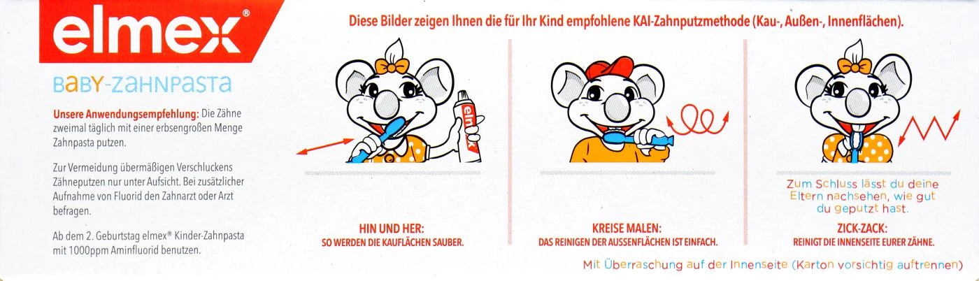 Elmex Baby-Zahnpasta - 0 Bis 2 Jahre - 50 Ml 3 Elmex Baby-Zahnpasta - 0 Bis 2 Jahre - 50 Ml – Bild 3