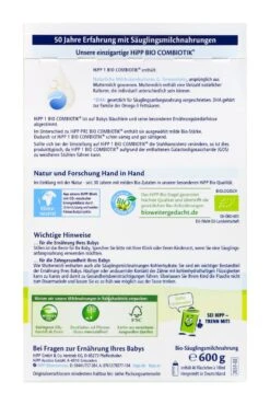 Hipp 2031 Bio Anfangsmilch 1 Combiotik - 600 G -Compo-Laden Hipp20203120Bio20Anfangsmilch20120Combiotik 91105 H01