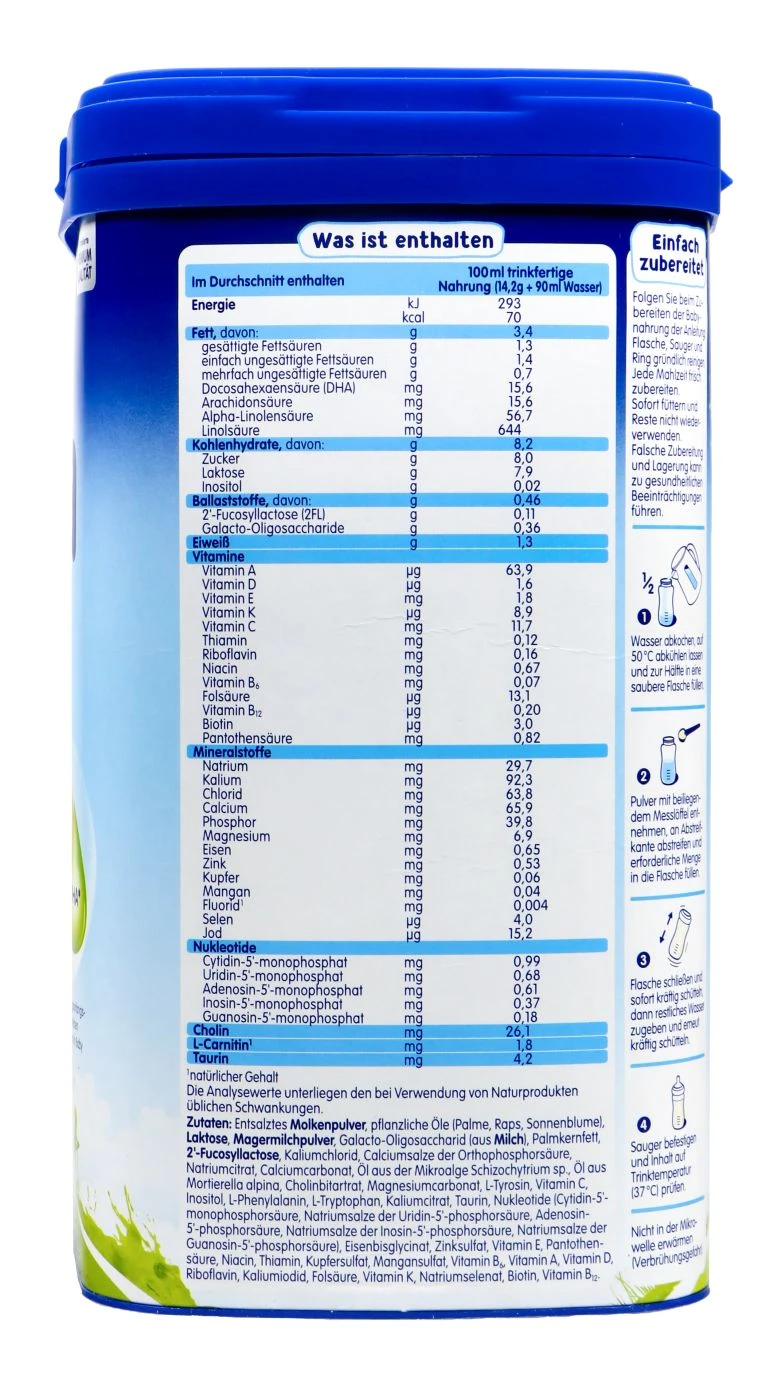 Humana Anfangsmilch 1 - 750g 2 Humana Anfangsmilch 1 - 750g – Bild 2