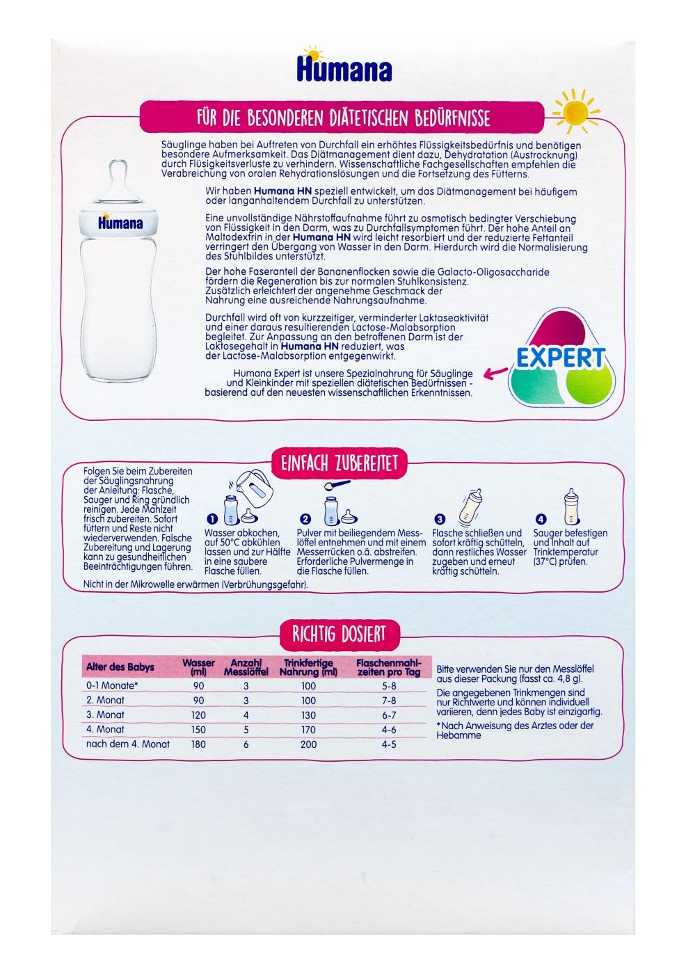 Humana HN Expert - Heilnahrung Pulver - 300 G 3 Humana HN Expert - Heilnahrung Pulver - 300 G – Bild 3