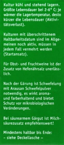 Kitzinger Reinzucht-Hefe Burgund - 20 Ml -Compo-Laden Kitzinger20Reinzucht Hefe 15125 R01