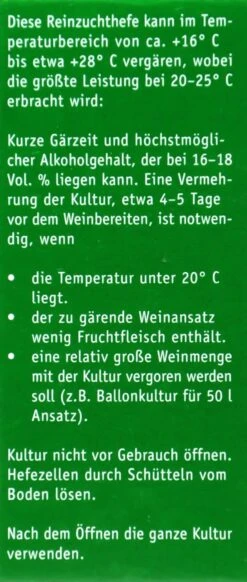 Kitzinger Reinzucht-Hefe Malaga - 20 Ml -Compo-Laden Kitzinger20Reinzuchthefe 15105 L01