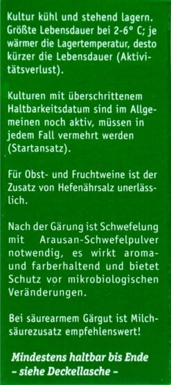 Kitzinger Reinzucht-Hefe Steinberg - 20 Ml -Compo-Laden Kitzinger20Reinzuchthefe 15109 R01