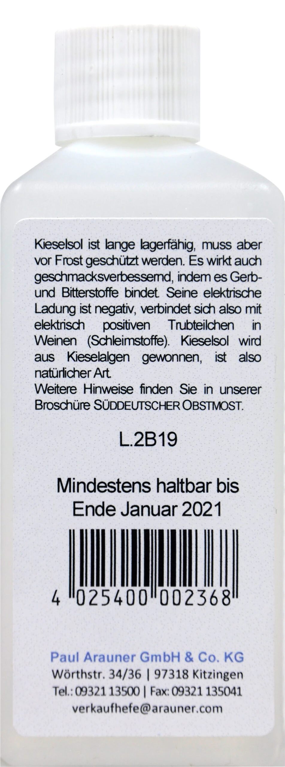 Kitzinger Kieselsol 15 % - 100 Ml 2 Kitzinger Kieselsol 15 % - 100 Ml – Bild 2