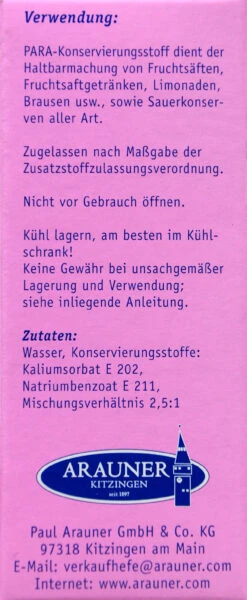 Kitzinger Para Konservierungsmittel - 50 Ml -Compo-Laden Kitzinger Para Konservierungsstoff 14571 L01