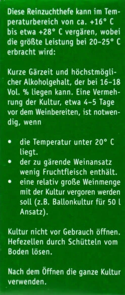 Kitzinger Hefe Tokaj - 20 Ml -Compo-Laden Kitzinger Reinzuchthefe Tokaj 15115 L01