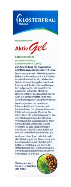 Klosterfrau Franzbranntwein Aktiv Latschenkiefer Gel - 150 G -Compo-Laden Klosterfrau20Franzbranntwein20Aktiv20Latschenkiefer20Gel20 90729 H01