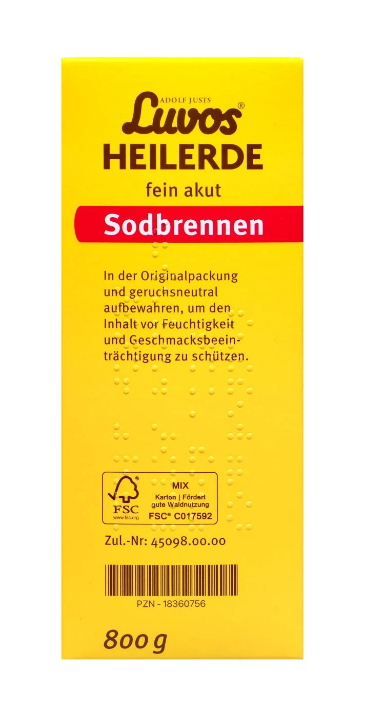 Luvos Heilerde 1 Fein Akut Sodbrennen - 800 G 4 Luvos Heilerde 1 Fein Akut Sodbrennen - 800 G – Bild 4