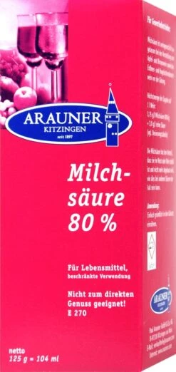 Kitzinger Milchsäure 80 % - 125 G