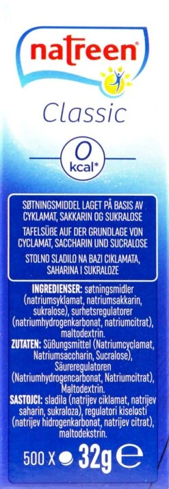 Natreen Classic Süßstoff - 500 Stück - 32 G -Compo-Laden Natreen20Classic20Suessstoff 17508 L01