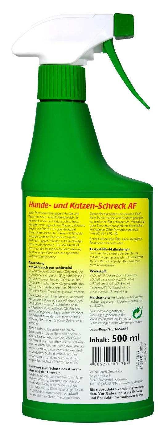 Neudorff Hunde- Und Katzenschreck AF - 500 Ml 2 Neudorff Hunde- Und Katzenschreck AF - 500 Ml – Bild 2