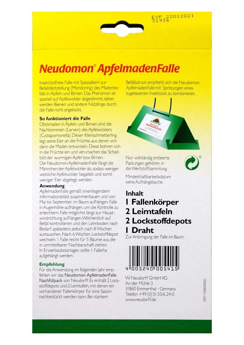 Neudorff Neudomon Apfelmadenfalle 2 Neudorff Neudomon Apfelmadenfalle – Bild 2