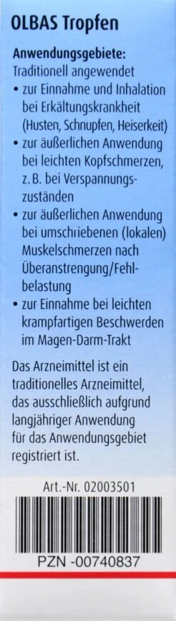 Olbas Tropfen - 12 Ml -Compo-Laden Olbas20Tropfen 19190 L01