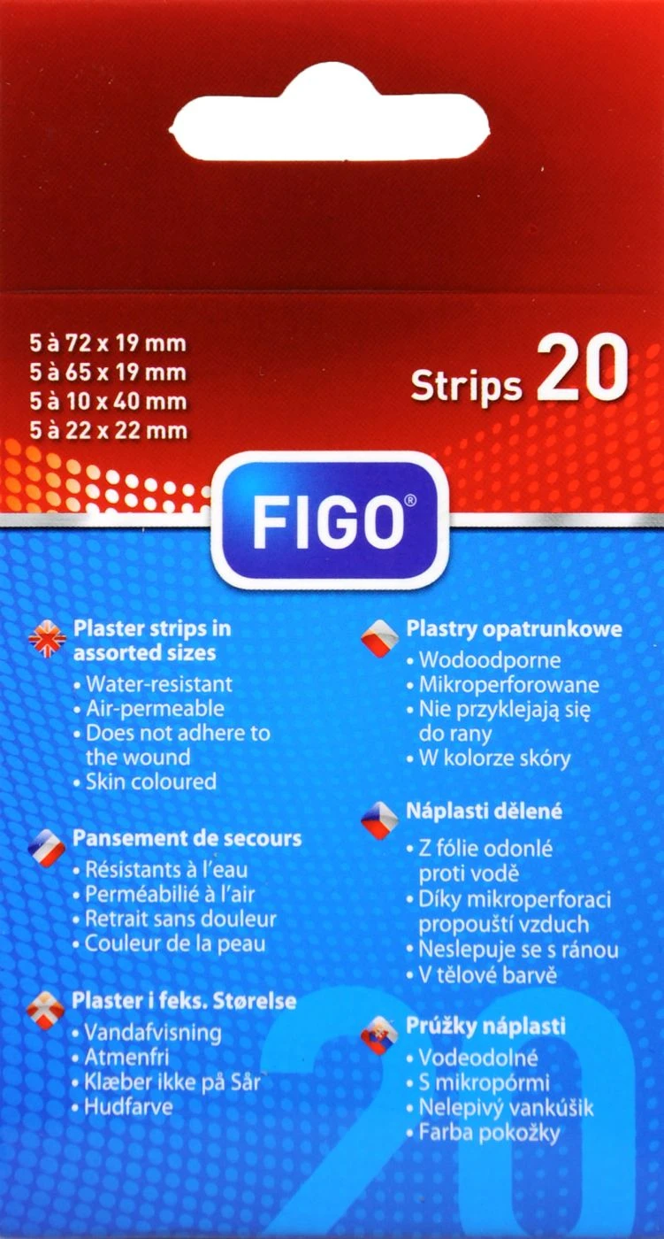 Figo Pflaster-Strips Wasserabweisend - 20 Stück 2 Figo Pflaster-Strips Wasserabweisend - 20 Stück – Bild 2