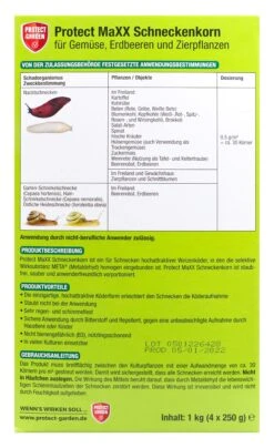 Protect Garden Schneckenkorn Protect Maxx - 1 Kg -Compo-Laden Protect20Garden20Schneckenkorn20Protect20MaXX 34121 H01