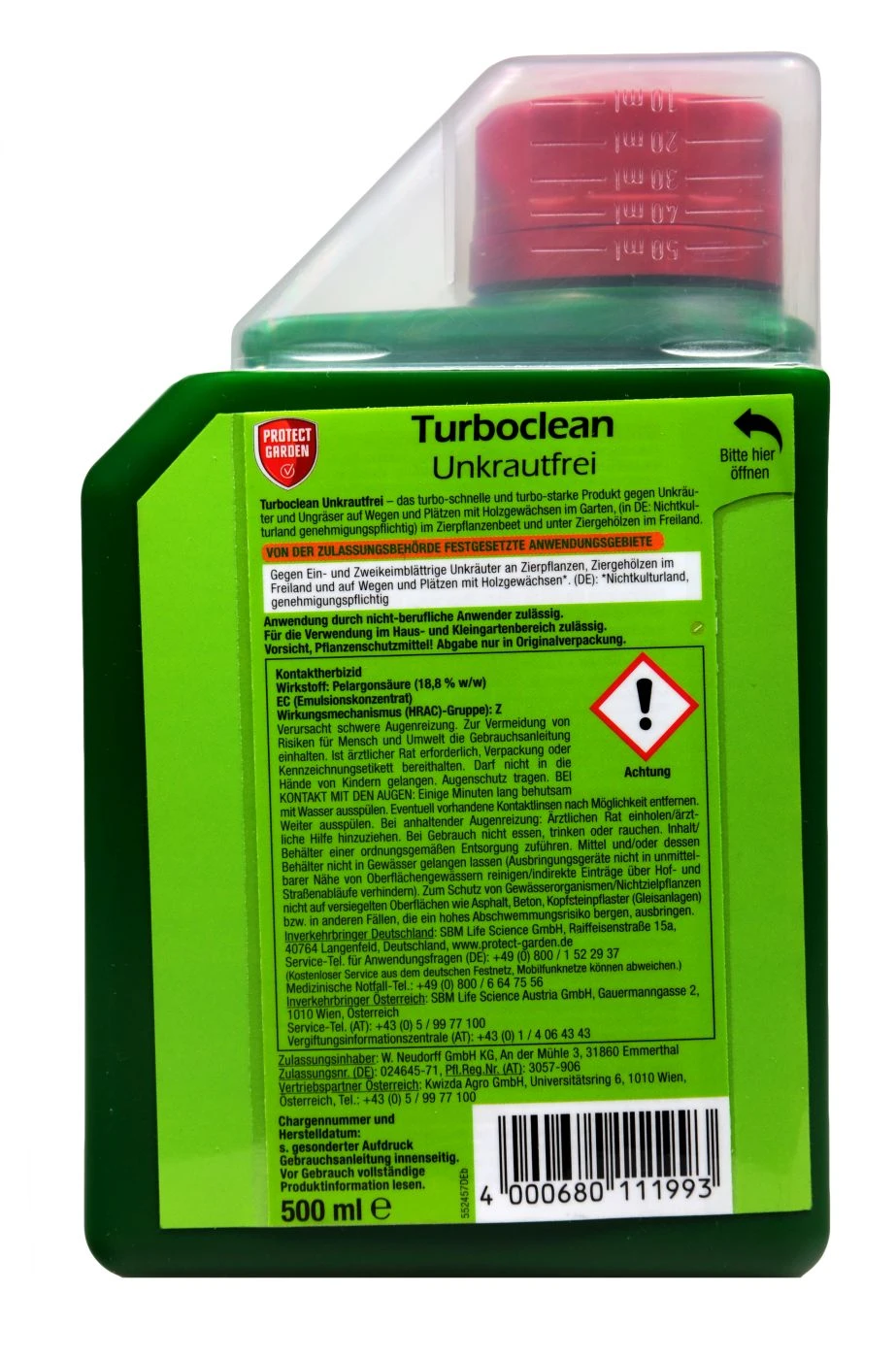 Protect Garden Turboclean Unkrautfrei - 0,5 L 2 Protect Garden Turboclean Unkrautfrei - 0,5 L – Bild 2