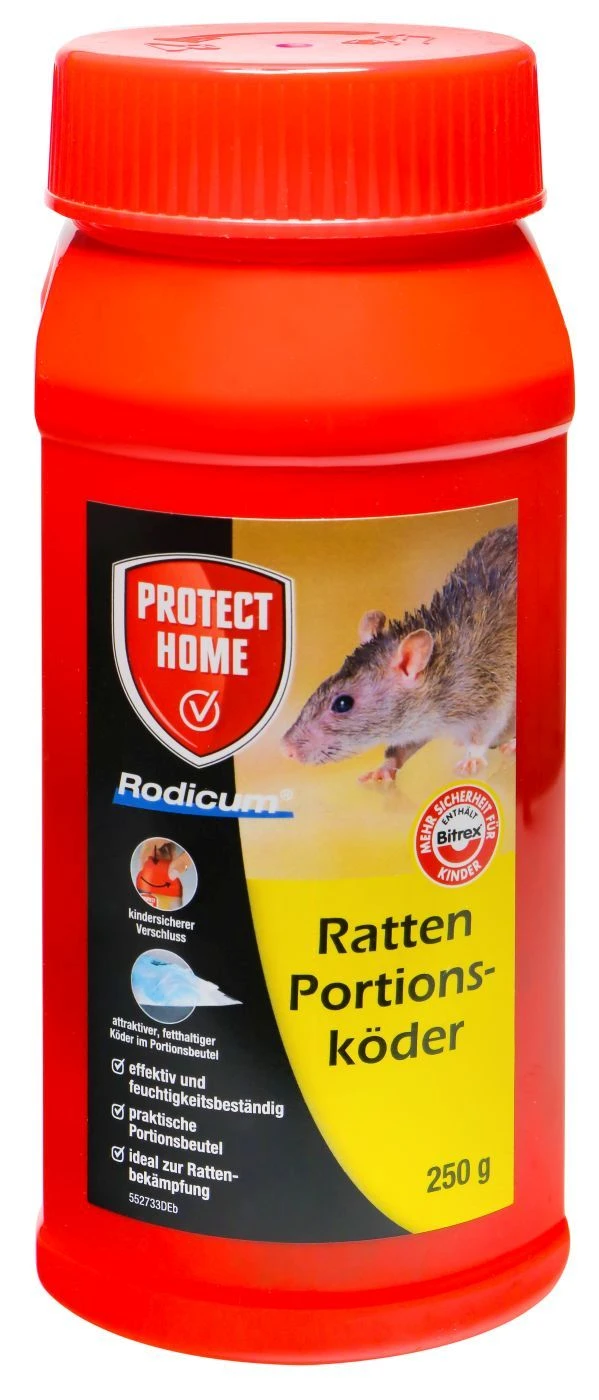 Protect Home Rodicum Ratten Portionsköder - 250 G 1 Protect Home Rodicum Ratten Portionsköder - 250 G