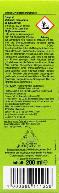 Protect Garden Curamat Rosen-Pilzfrei - 200 Ml -Compo-Laden Protect Garden Curamat Rosen Pilzfrei 34315 R01