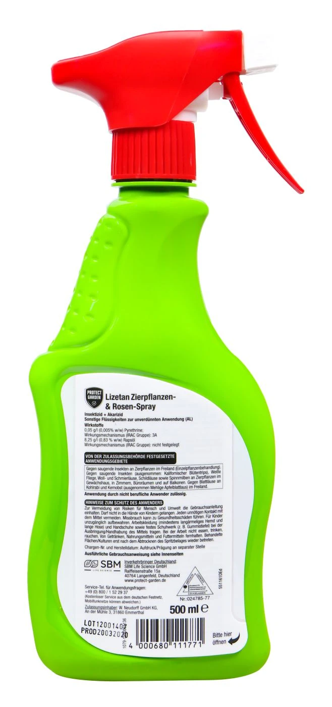 Protect Garden Lizetan Zierpflanzen- & Rosenspray - 500 Ml 2 Protect Garden Lizetan Zierpflanzen- & Rosenspray - 500 Ml – Bild 2