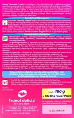 Delicia Ratron Granulat Power-Packs - 0,4 Kg -Compo-Laden Ratron20Granulat20Power20Packs 36211 H01