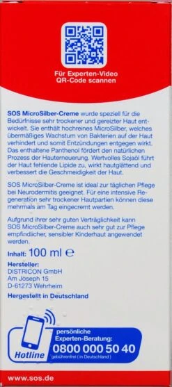 SOS Micro Silber-Creme Zur Intensivpflege - 100 Ml -Compo-Laden SOS20Micro20Silber Creme20zur20Intensivpflege 19230 H01