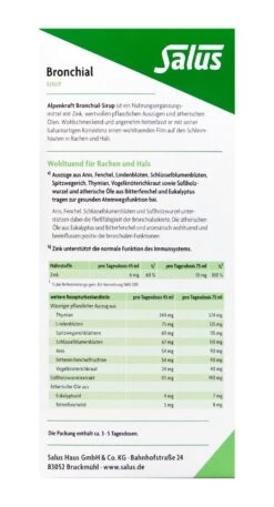 Salus Alpenkraft Bronchial Sirup - 250 Ml -Compo-Laden Salus20Alpenkraft20Bronchial20Sirup 90115 H01