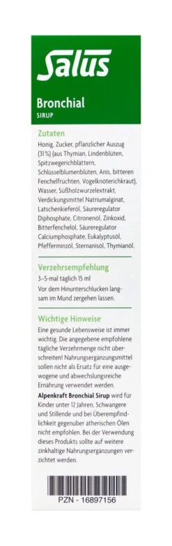 Salus Alpenkraft Bronchial Sirup - 250 Ml -Compo-Laden Salus20Alpenkraft20Bronchial20Sirup 90115 L01