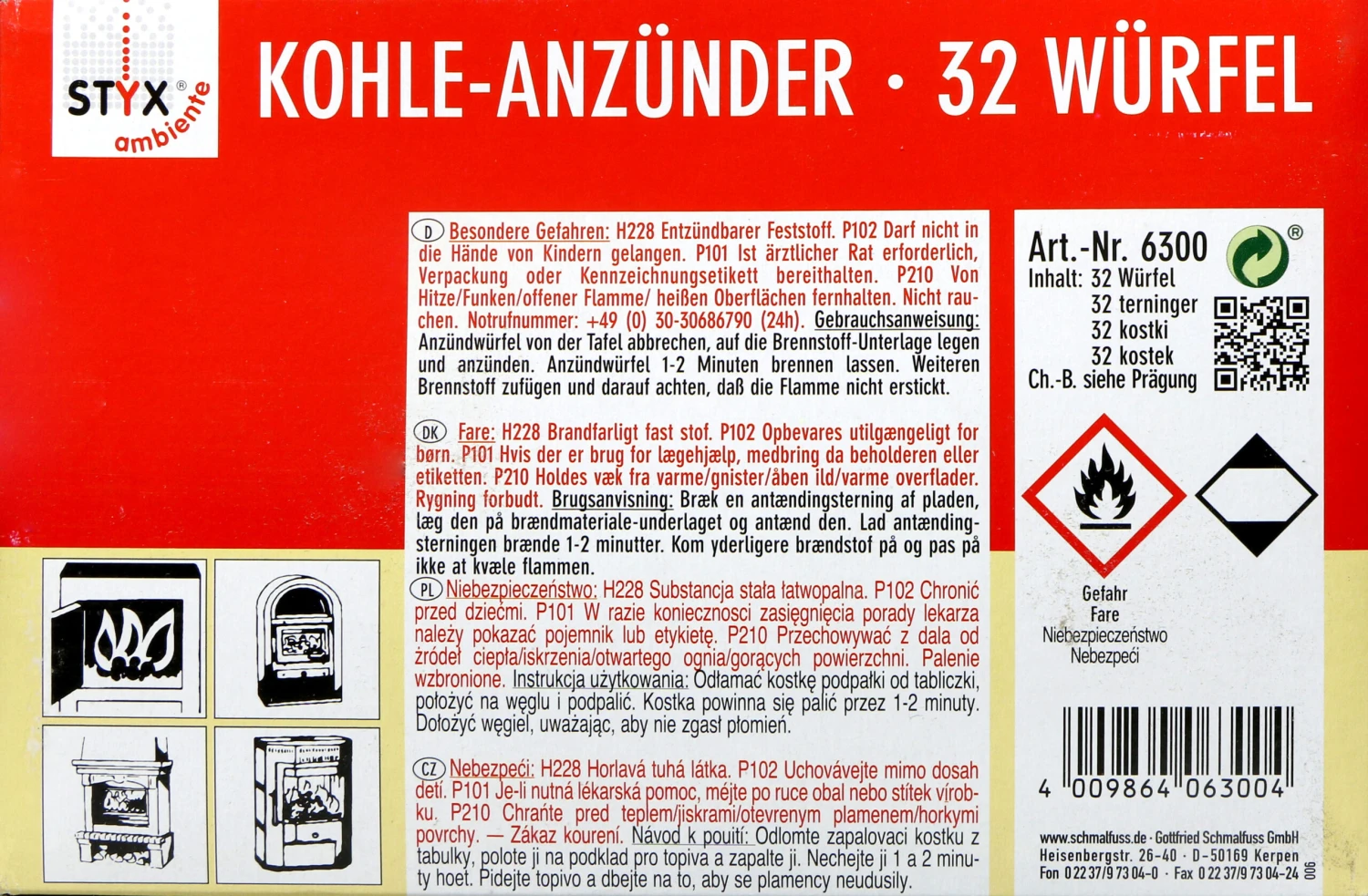 Styx Kohleanzünder - 50 G 2 Styx Kohleanzünder - 50 G – Bild 2