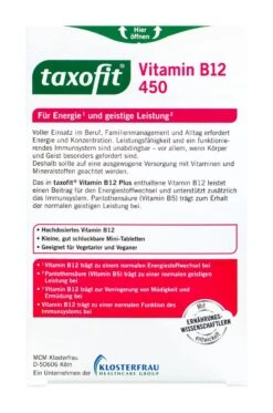 Taxofit Vitamin B12 450 µg Mini-Tabletten - 30 Stück -Compo-Laden Taxofit20Vitamin20B122045020µg20Mini Tabletten 76825 H01
