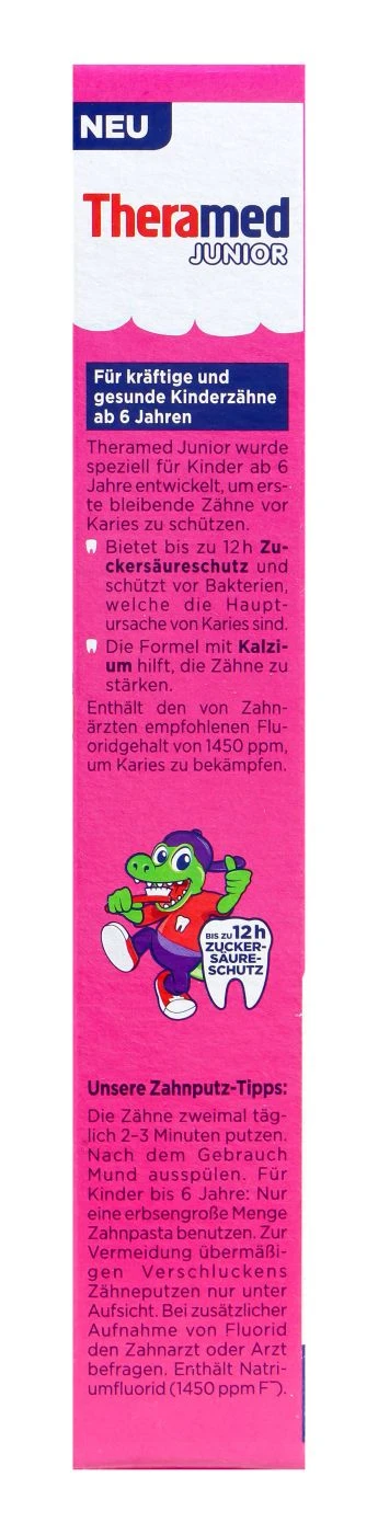 Thera Med Junior Erdbeer Anti-Karies Zahnpasta - 75 Ml 2 Thera Med Junior Erdbeer Anti-Karies Zahnpasta - 75 Ml – Bild 2