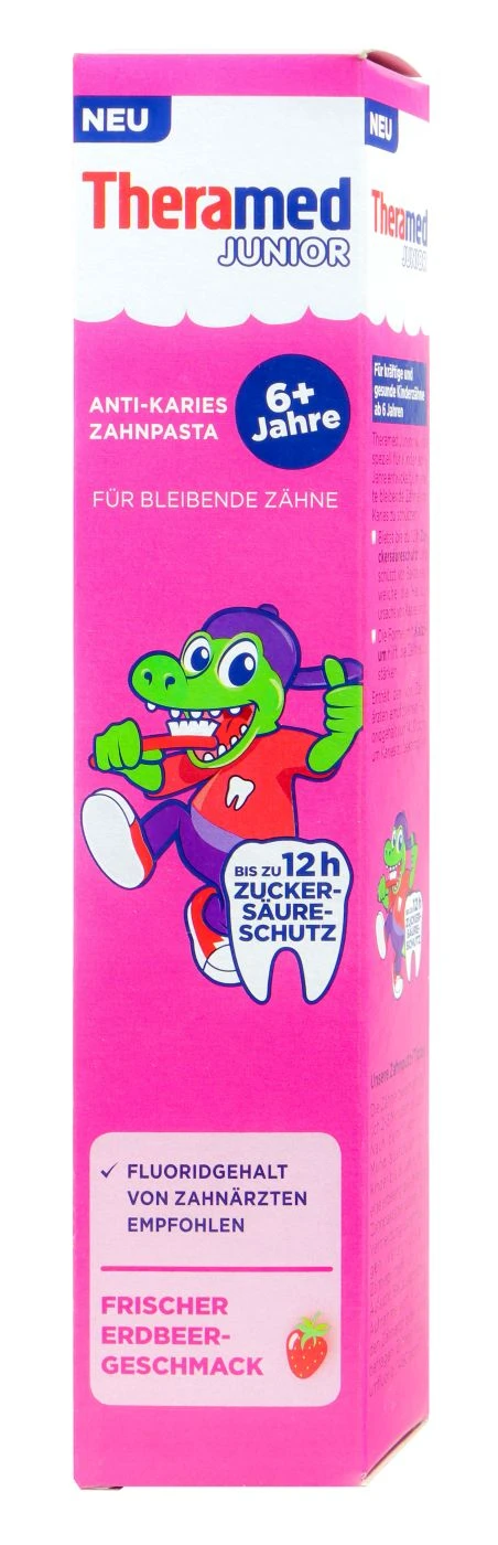Thera Med Junior Erdbeer Anti-Karies Zahnpasta - 75 Ml 1 Thera Med Junior Erdbeer Anti-Karies Zahnpasta - 75 Ml