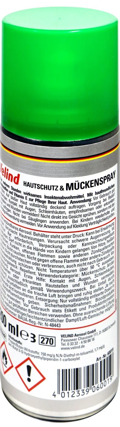 Velind Hautschutz Und Mückenspray - 200 Ml 2 Velind Hautschutz Und Mückenspray - 200 Ml – Bild 2